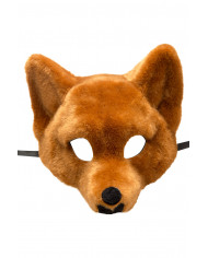 Fox chinless mask in plush for a nice Carnival disguise. Ideal