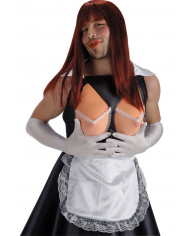 Seno della cameriera, realizzato in gomma morbida, riproduce un