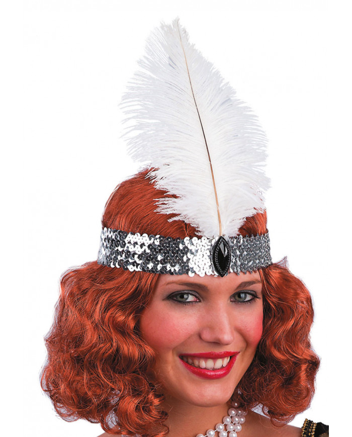 Silver Charleston Headpiece In Pbh