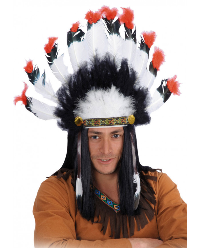 Diadema indio en bolsa con solapa de cartÃ³n