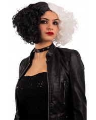 Black and white wig inspired by Cruella De Mon, an ideal