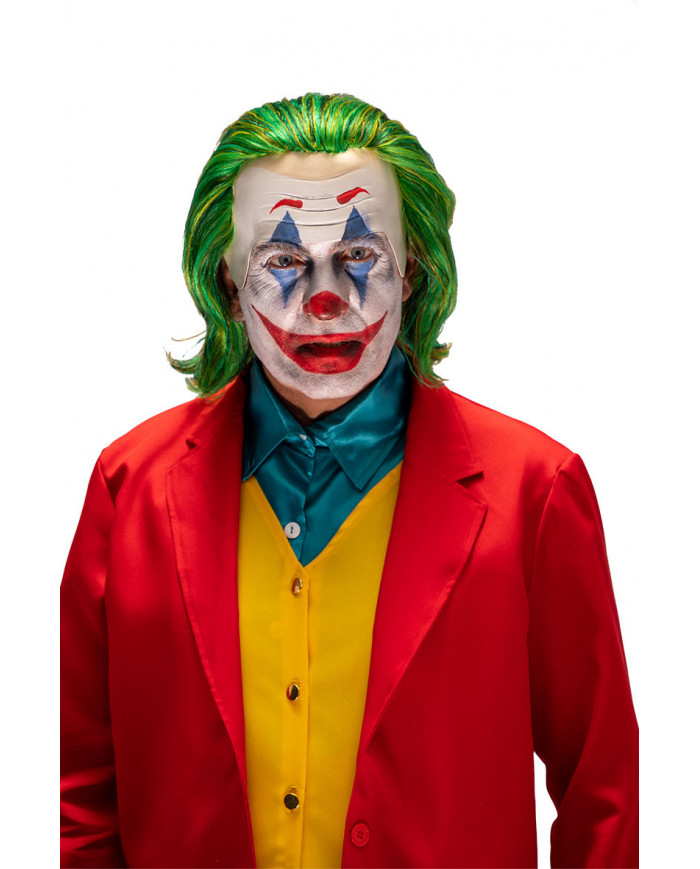 Cap with green hair to impersonate Joker, the crime prince on
