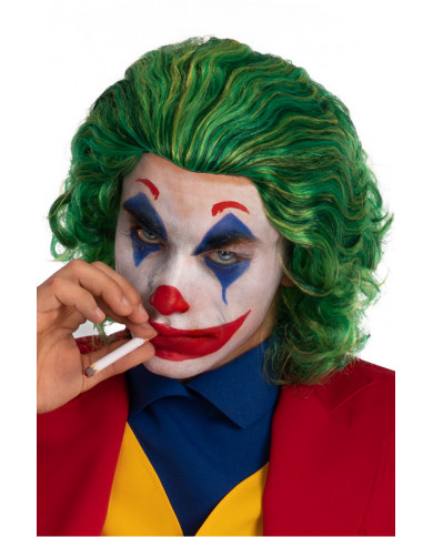 Parrucca verde in fibre sintetiche per impersonare "Joker"