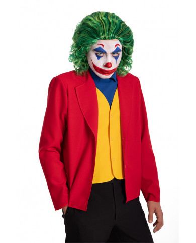 Green wig to impersonate Joker, the prince of crime spanning