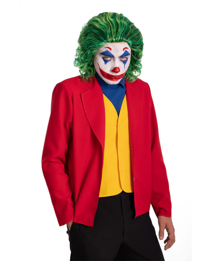 Green wig to impersonate Joker, the prince of crime spanning