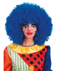 PerÃ¼cke supergroÃŸer Afro-Lockenkopf blau (ca. 190 g) in Koffer