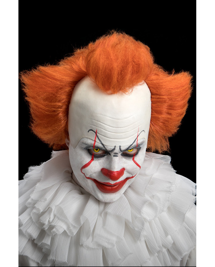 Wig with latex cap to play IT, the famous clown who has