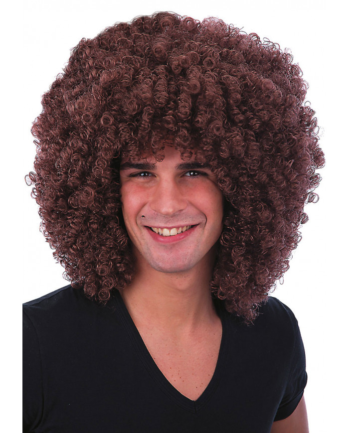 Curly Brown Wig (190 Grs) In Box
