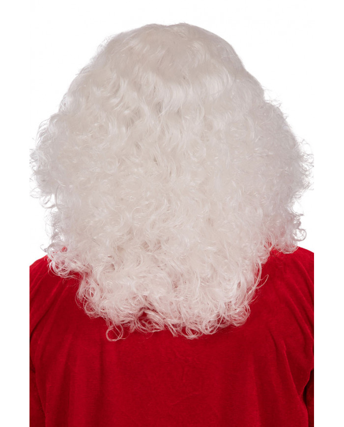 Parrucca e barba in colore bianco, lunghezza cm.25 ca. Articolo