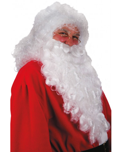 White Giant Wig And Beard In Bag