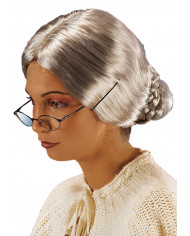 Altes Weib-PerÃ¼cke in Koffer