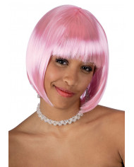 Pink Lovely Wig In Polybag
