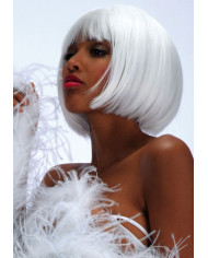 White Lovely Wig In Polybag