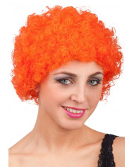 Curly Orange Wig In Bag ( 60 Grs)