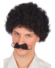 PerÃ¼cke kleiner Afro-Lockenkopf schwarz (ca. 60 g) in Beutel