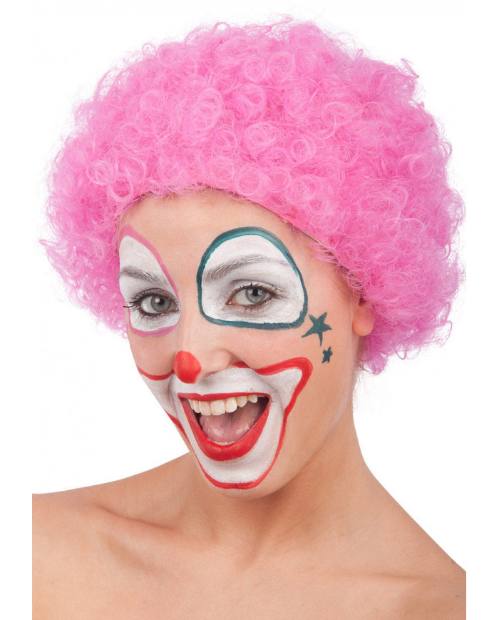 Curly Pink Wig In Bag (60 Grs)