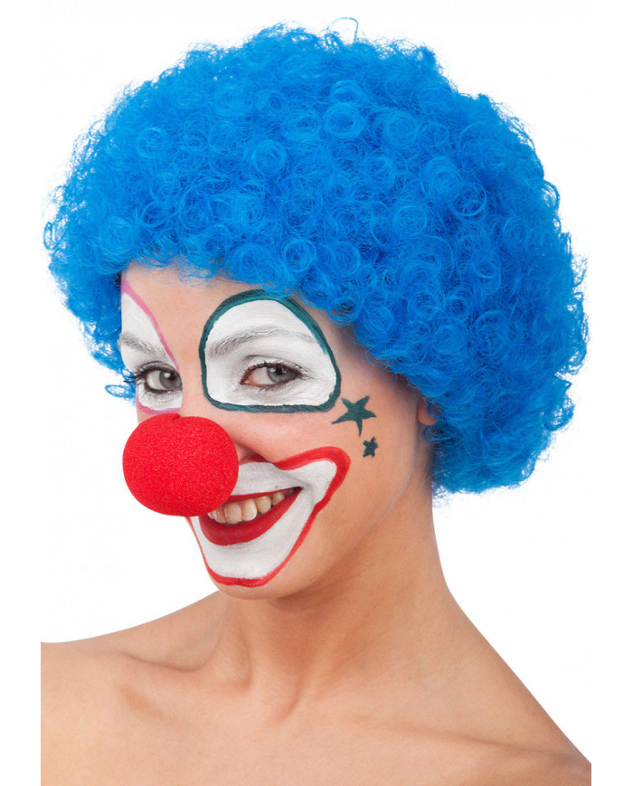 Curly Blue Wig In Bag (60 Grs)