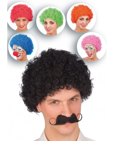 Assortimento parrucche riccioline, peso gr.60, realizzate in