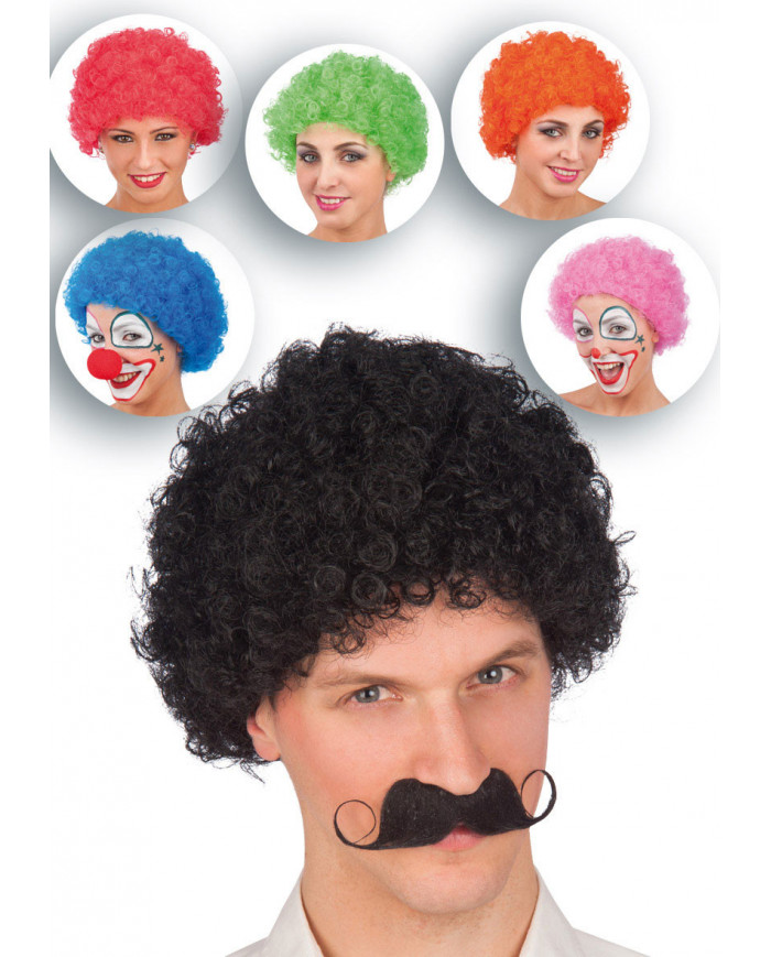 Assortimento parrucche riccioline, peso gr.60, realizzate in