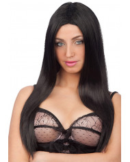 Wig Long Black Smooth Envelope