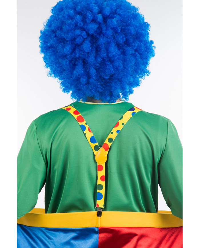 Yellow braces with colored dots for funny, colorful and