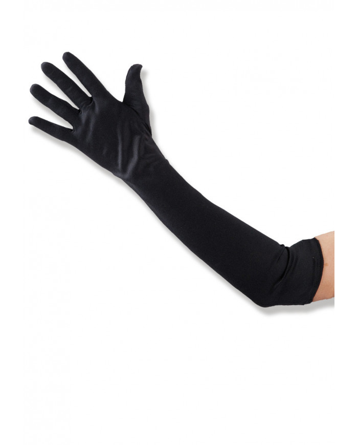 Black Gloves In Pbh, Length Cm.50