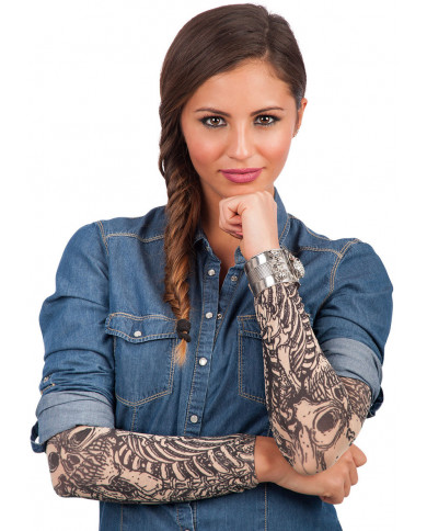 Maniche tatuaggio, realizzate in tessuto elasticizzato color