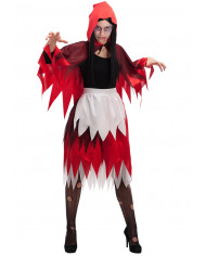 Set da cappuccetto rosso composto da gonna e mantello con