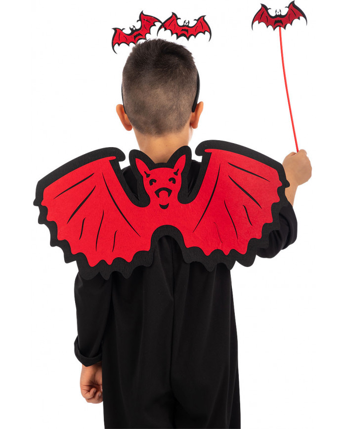 Red bat set for children consisting of wings h.cm.26x48