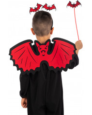 Red bat set for children consisting of wings h.cm.26x48