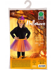 Witch set for children consisting of veil skirt and mask. Ideal