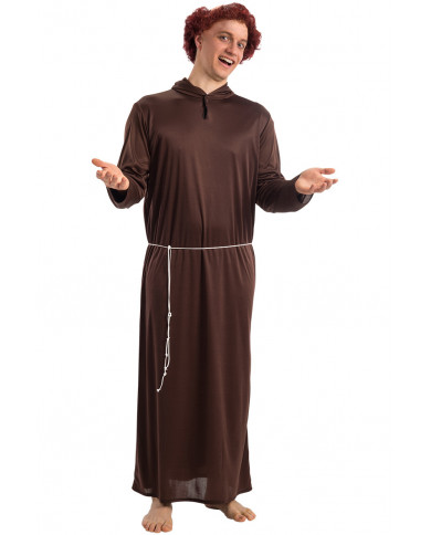 Costume da frate, adulto, taglia unica (L-XL) realizzato in
