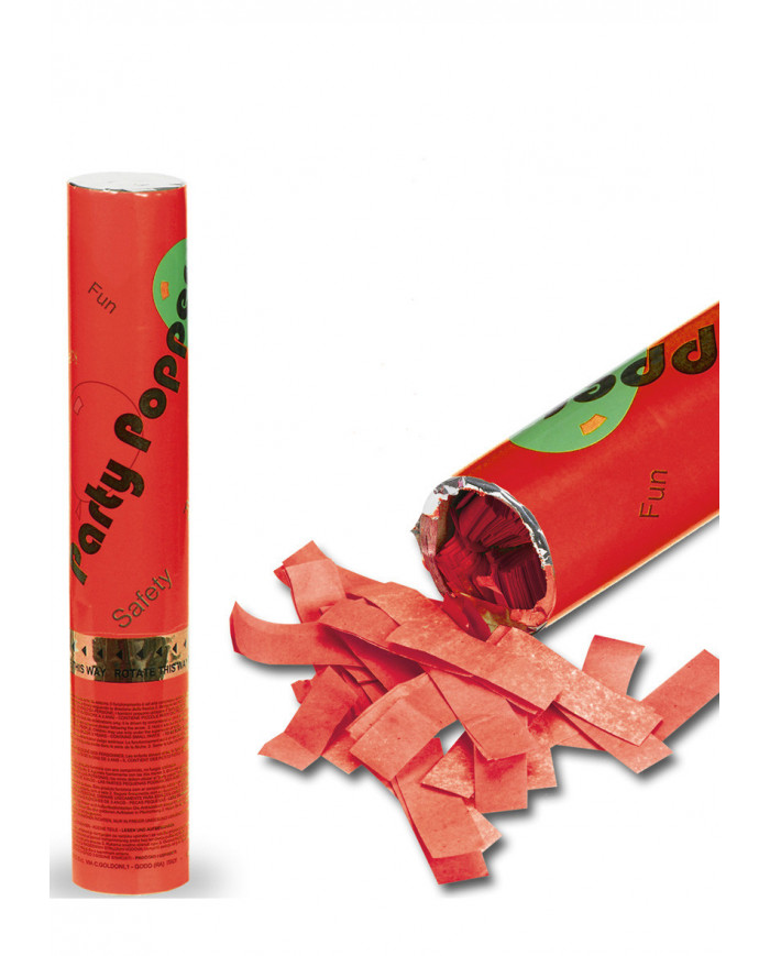 Compressed Air Red Confettis Shooter H.Cm.30