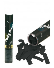 Konfettikanone druckluftbetrieben schwarz H. ca. 30 cm in Aussteller