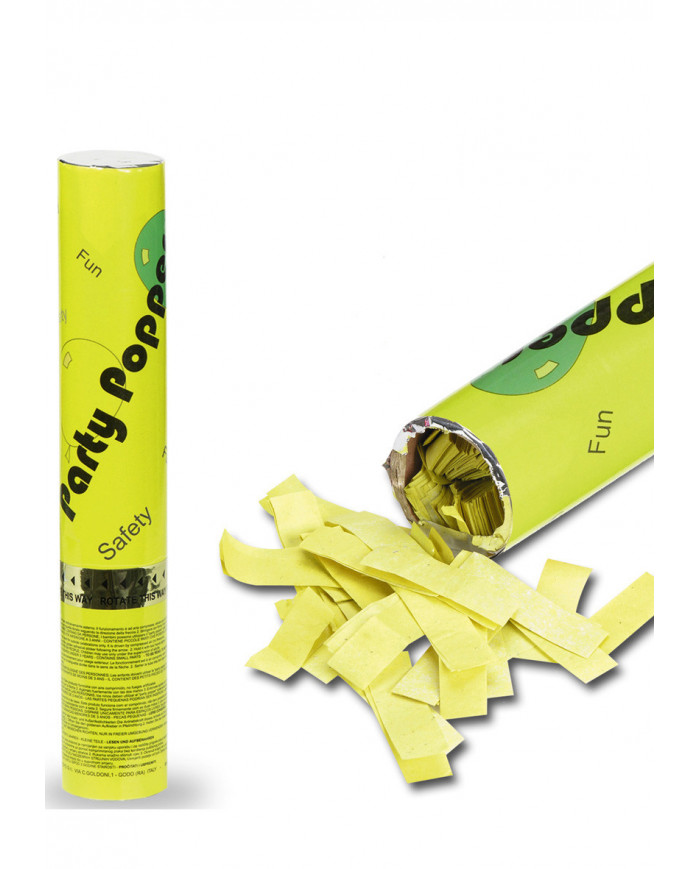 Compressed Air Yellow Confettis Shooter H.Cm.30