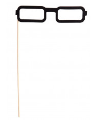 Set composto da sei occhiali neri rettangolari, realizzati in