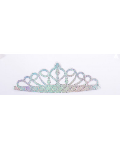6 metallized silver crowns, perfect as a gadget at Birthday and