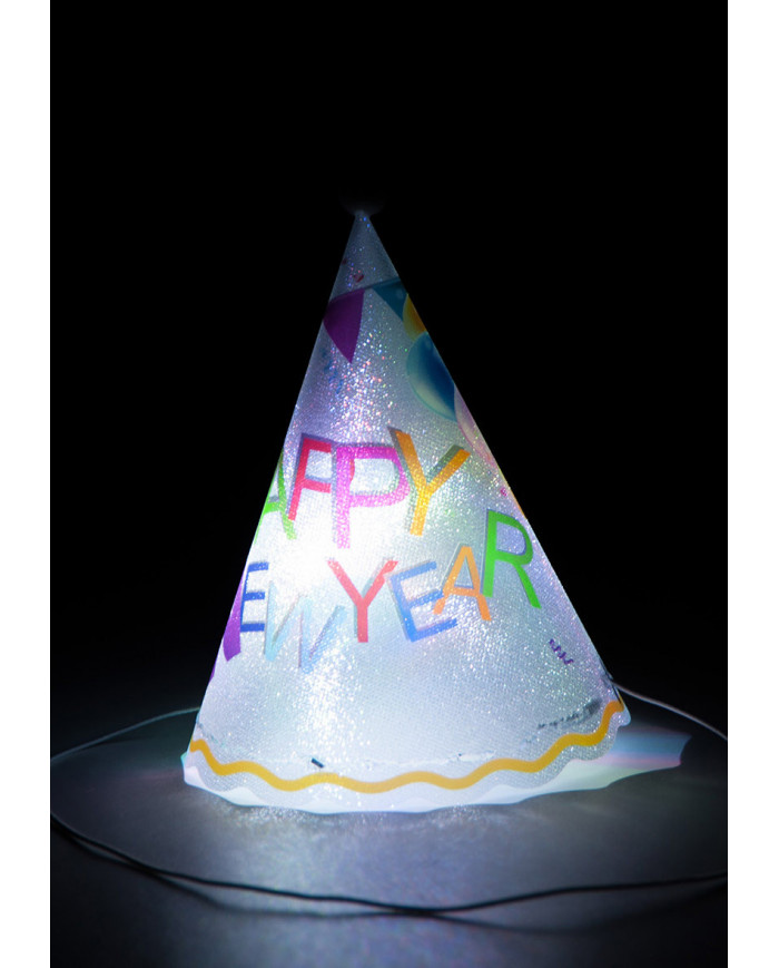 Lighting Mini Hat Happy New Year Cm 18 (Batt. Incl.)