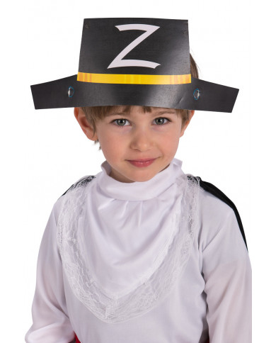 Confezione di 6 copricapi da Zorro in carta, taglia bambino