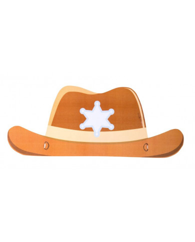 Confezione di 6 copricapi da cow-boy in carta, taglia bambino