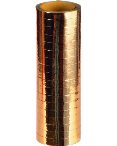 Stella filante metallizzata oro composta da 18 rotolini da mm.7