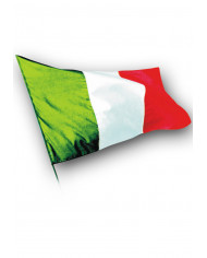 Bandiera dell'Italia cm.100x150, realizzat in stoffa, adatta