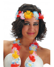 Fabric Flower Crown W/Header