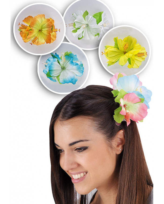 Pinza recogeabuelos Hawaii de colores surtidos en bolsa con solapa de