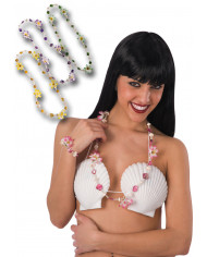 Collane di perline e fiori e conchiglie in colori assortiti: