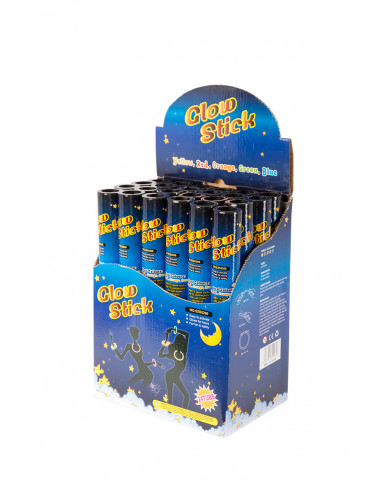 15 bracelets in tube which glow in the dark in the assorted