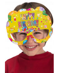6 HAPPY BIRTHDAY paper masks, a colorful and cheerful gadget to