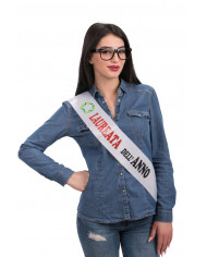 Fascia con la scritta LAUREATA DELL'ANNO, accessorio ideale per