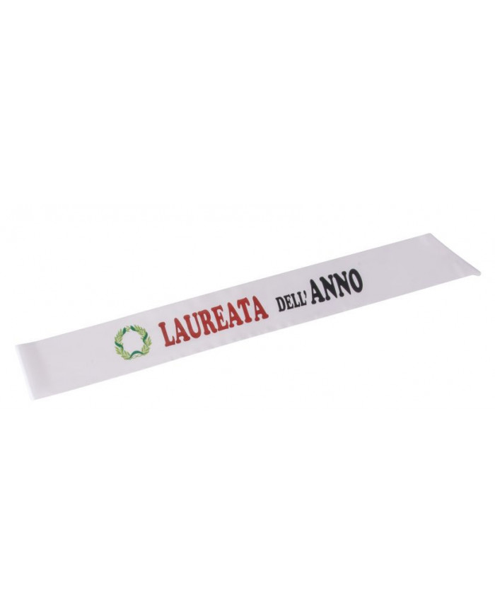 Fascia con la scritta LAUREATA DELL'ANNO, accessorio ideale per