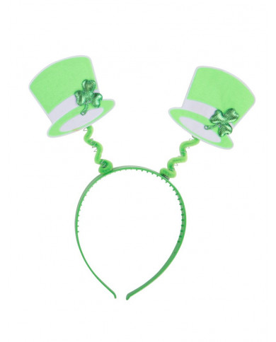S.Patrick headband with mini hats and clover. Indispensable for